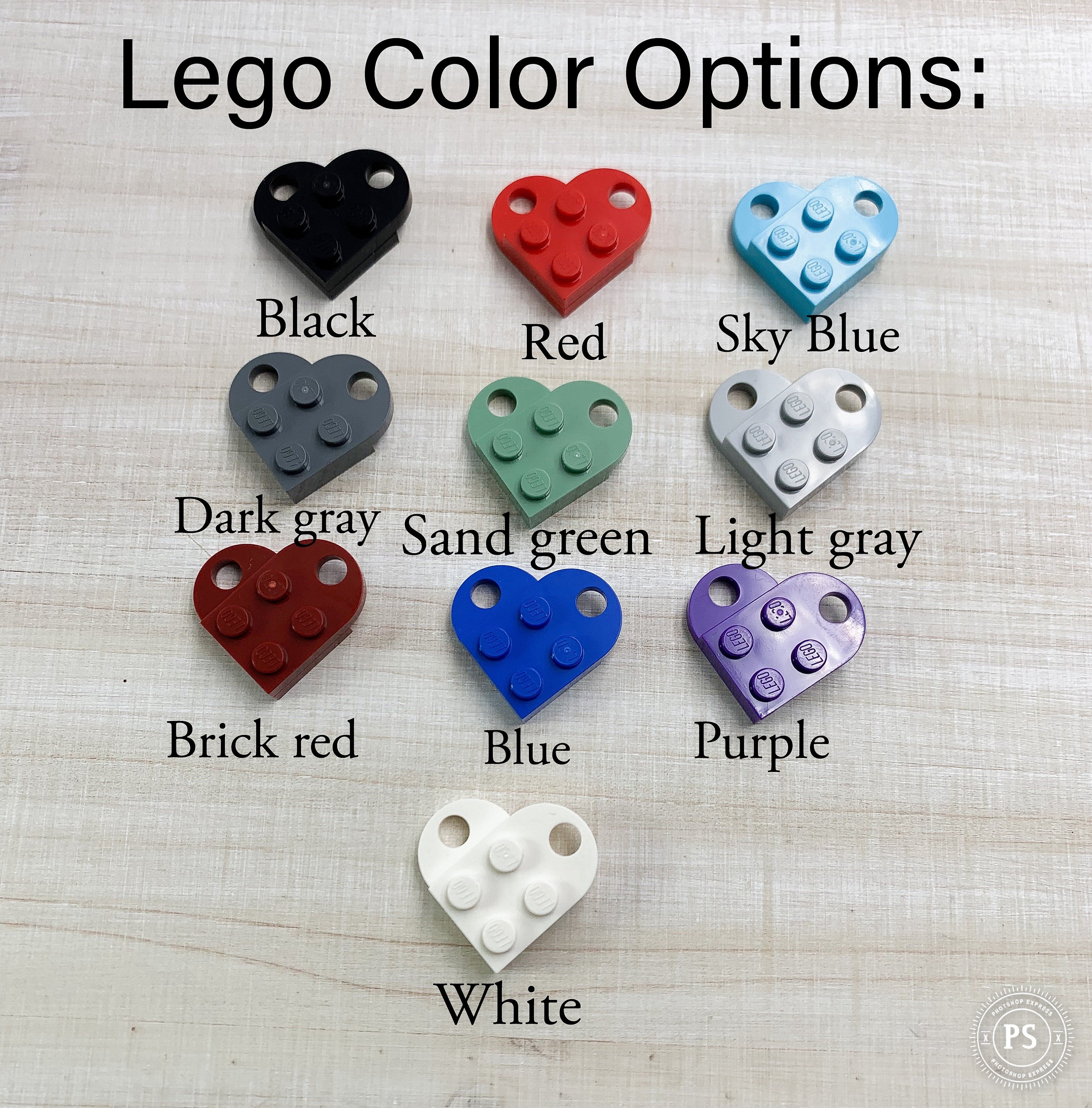 Heart Connector Keychain Set, Made From Authentic LEGO® Bricks