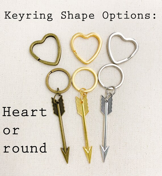 Arrow Keychain, Simple Arrow Keyring, Arrow Purse Charm, Small