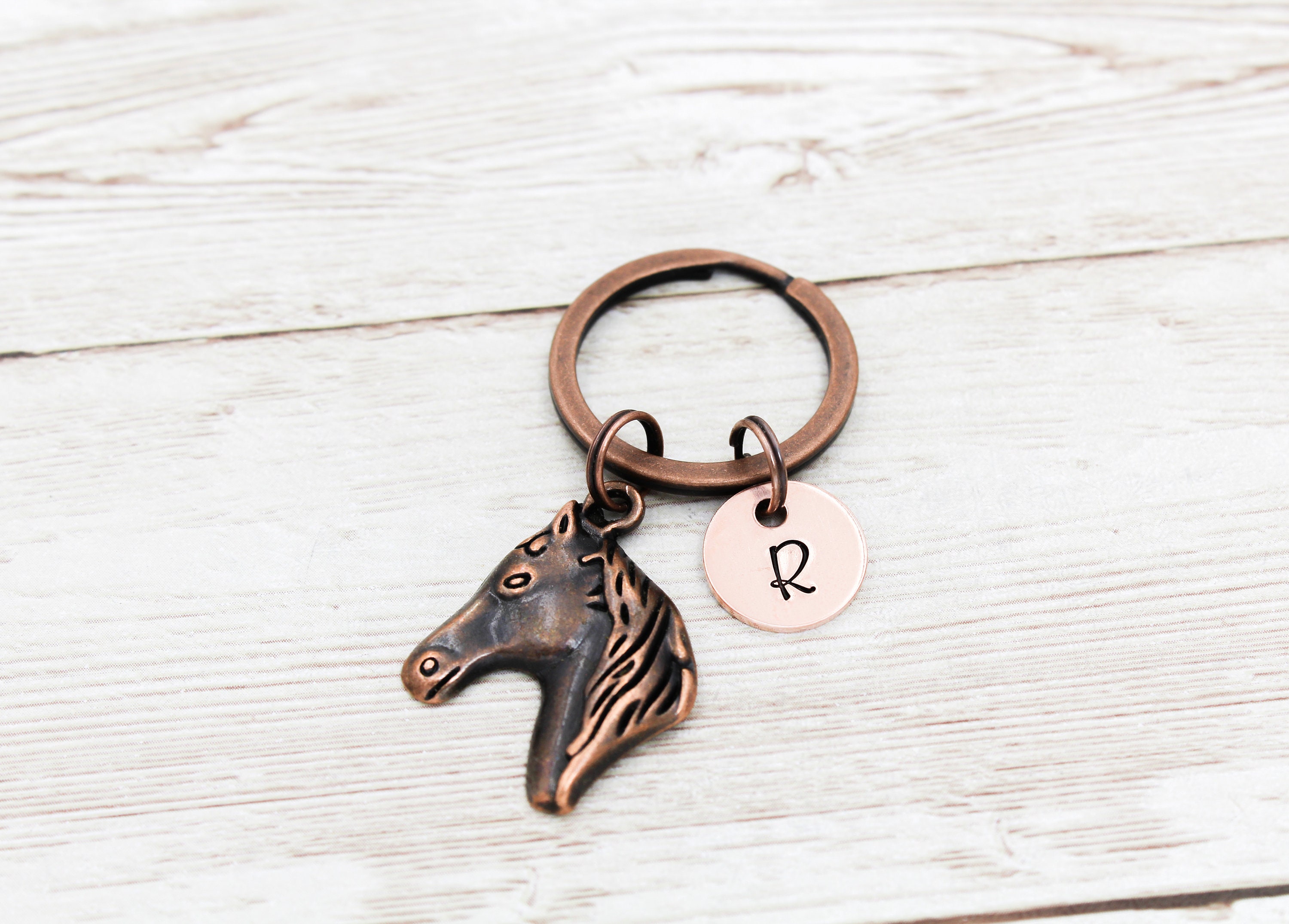 Portachiavi Vintage A Forma Di Cavallo In Lega Di Zinco, Stile Cowboy Occidentale, Regalo Uomo Donna, Colore Ottone Anticato - 2