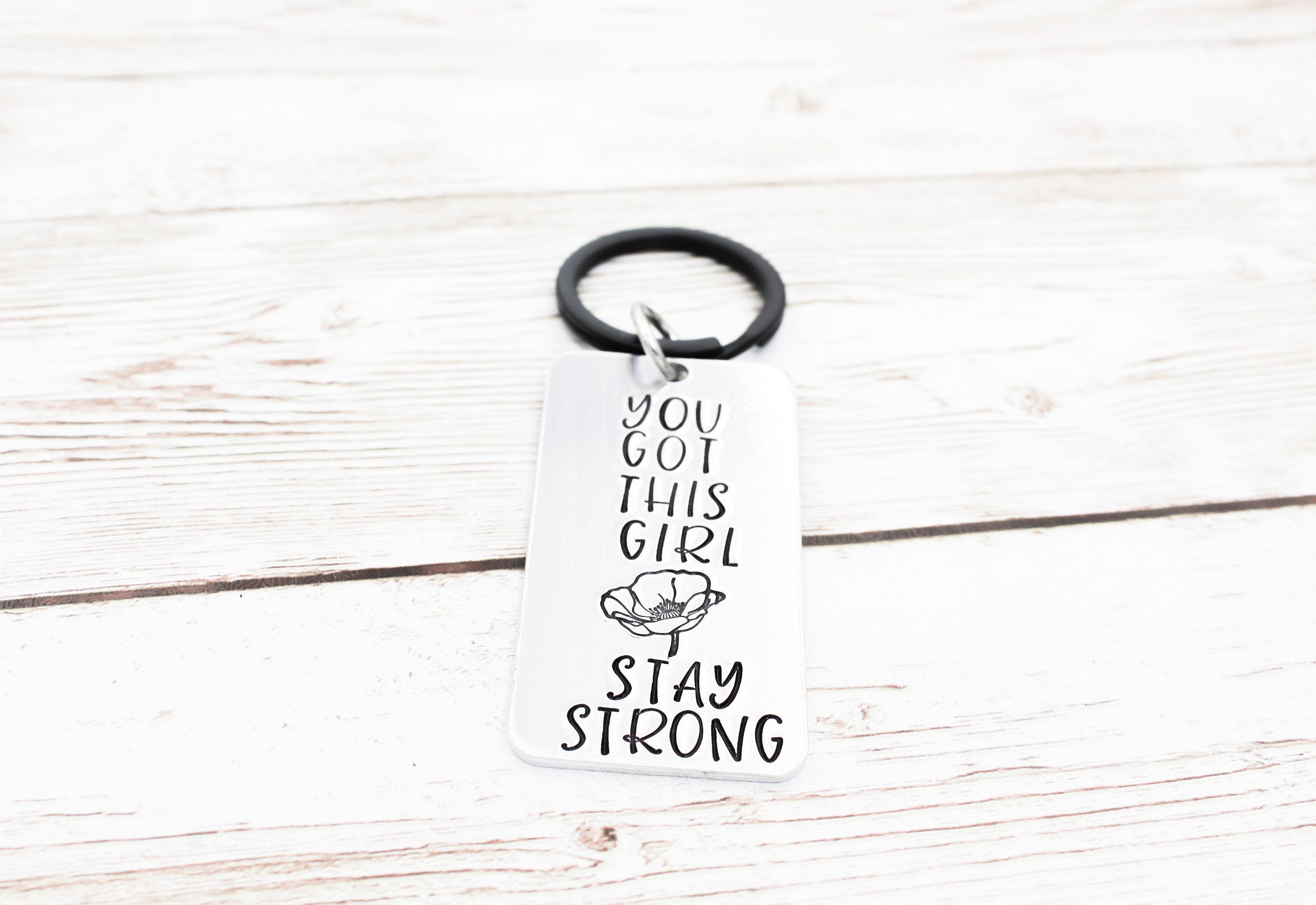 OuterWonders You Got This Girl Keychain, Stay Strong Keyring, Motivation Gift, Inspiring Quote Keychains, Strong Woman, Feminist Gifts, Best Friend Gift
