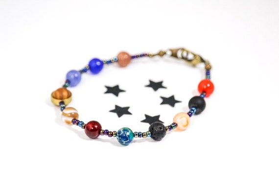 etsy solar system bracelet