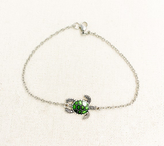 Sea turtle shop ankle bracelets