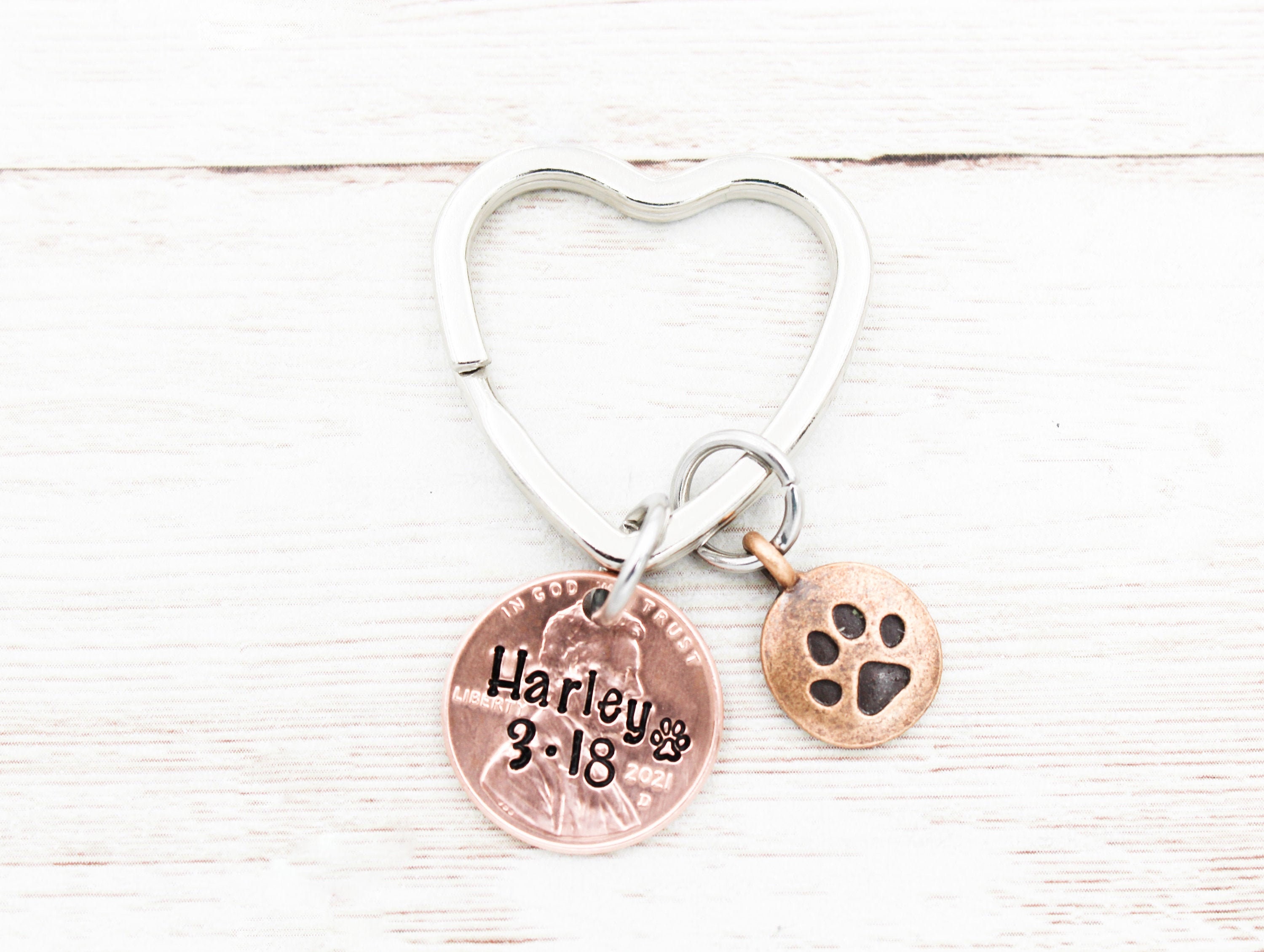 dog memorial keyring