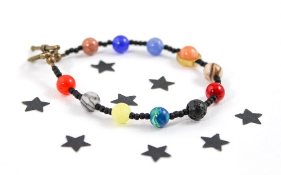 etsy solar system bracelet