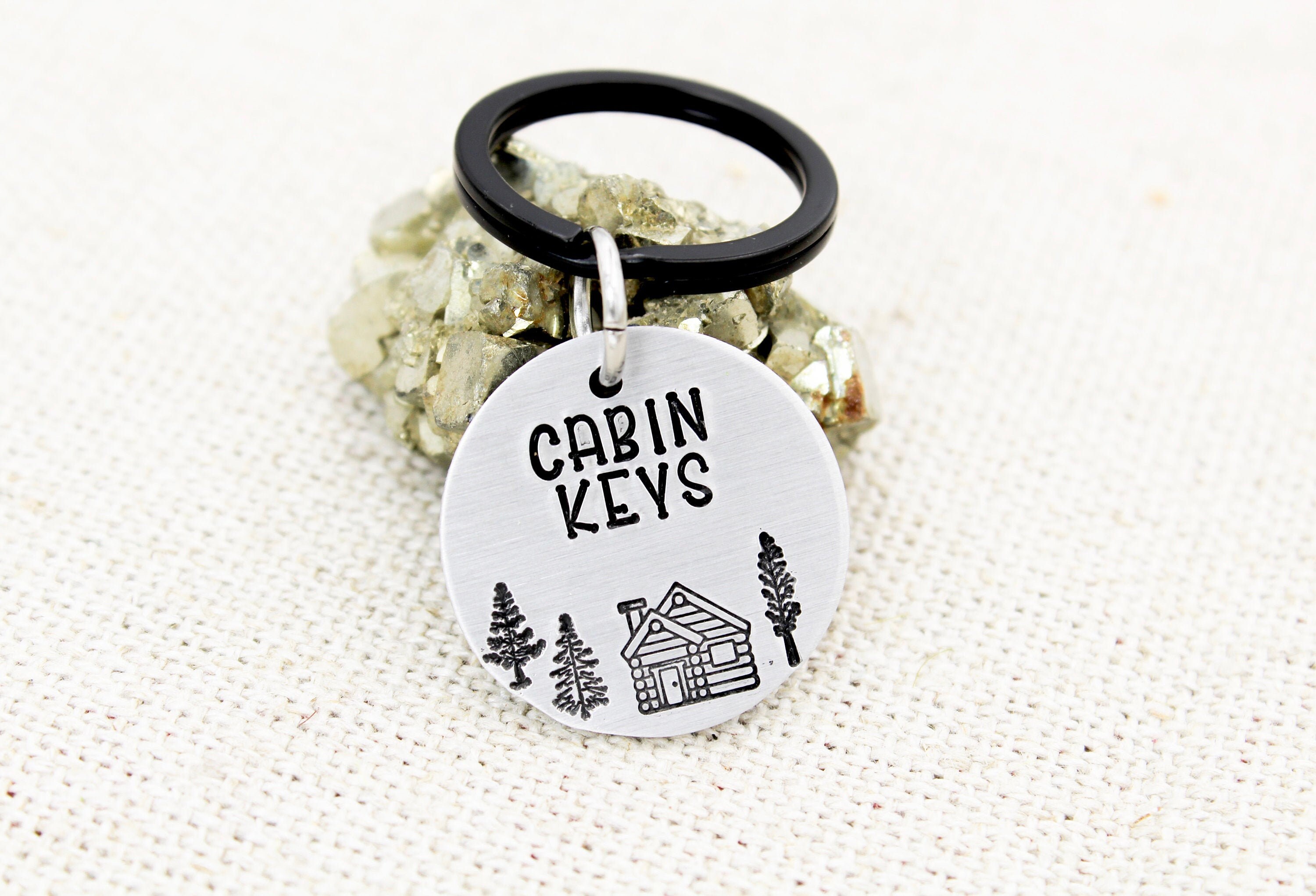 Cabin Keys Keychain, Cabin Keyring, Cabin Rental Key Chain, Mountain ...