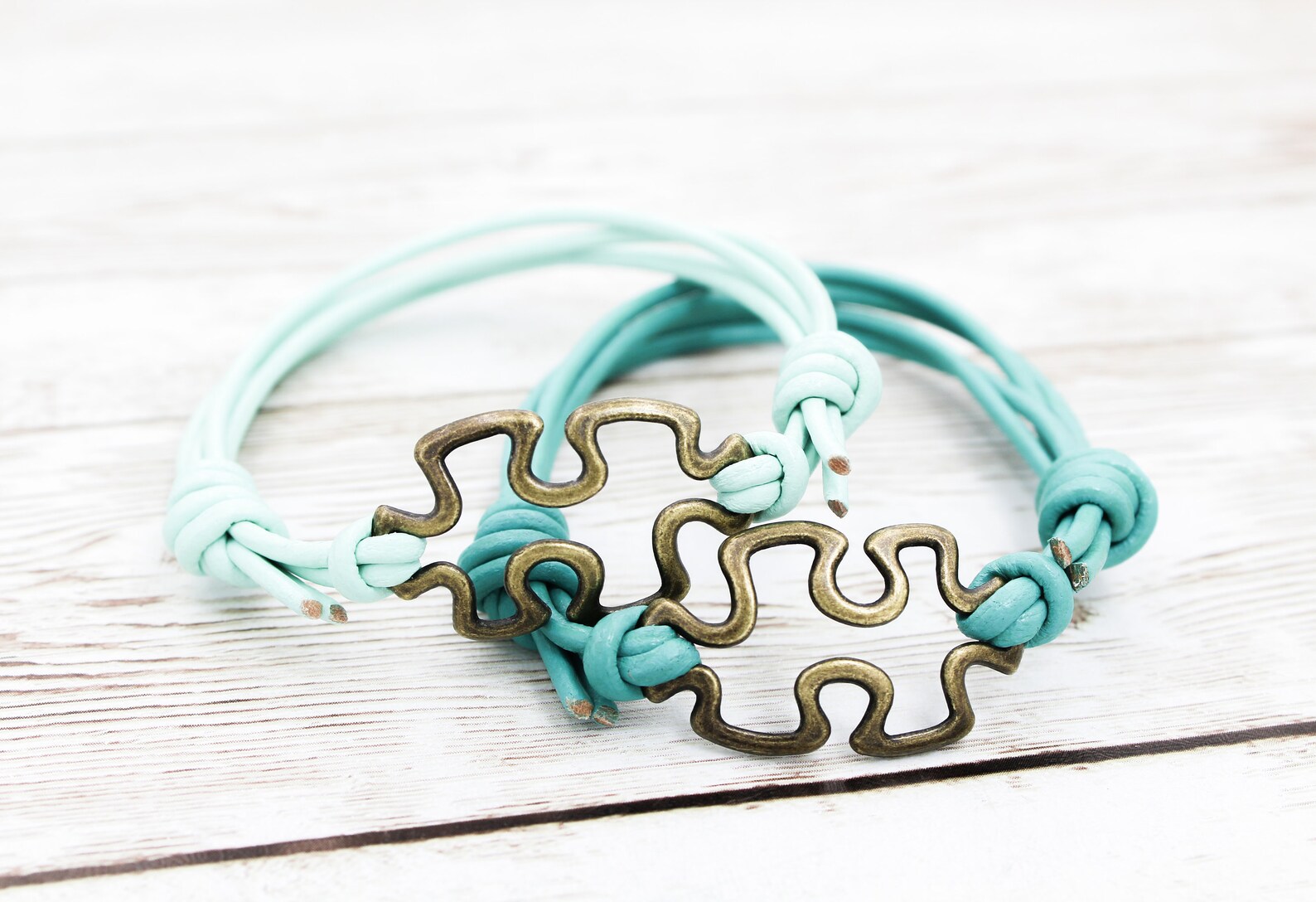 Bracelets assortis de pièce de puzzle ensemble de bracelet de Etsy