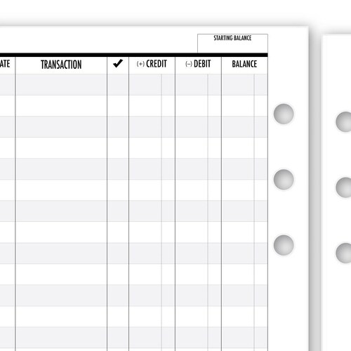 Spending Record Printable Spending Tracker Expense Log | Etsy