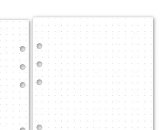 Printed A5 Dot Grid Planner Refill, 5.83 x 8.27 inches, Ring Binder Insert Pages, Unleash Your Organizational Superpowers!