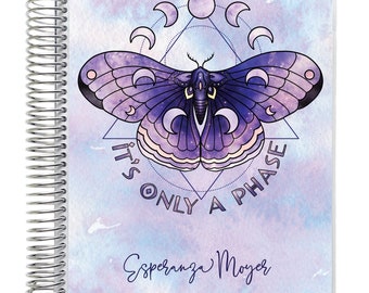 Complete Spiral Bound Planner, 7" x 9" size, 3 layout choices- Horizontal, Vertical, or Week on 1 Page layout - Only a Phase