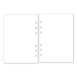 A5 Rings Blank Planner Refill, 5.83″ x 8.27″, 50 Count, Note Paper