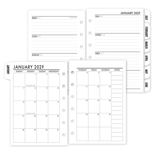Pocket Planner Calendar Refill Etsy