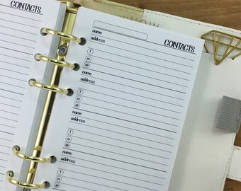 refillable address book etsy