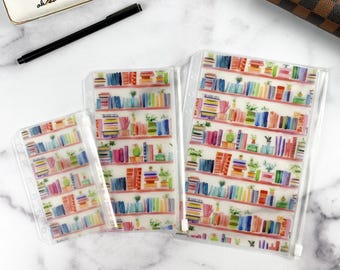 Planner Zipper Pouch for 6 Ring Binder, Choose Size, Shelf Control
