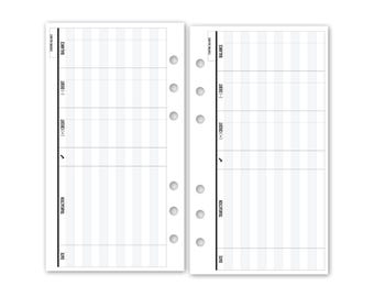 Personal Checkbook Registers Refill, 3.74&quot; x 6.73&quot;, Binder Planner Insert, Household Finance, Financial Management, Expense, Budget Planning