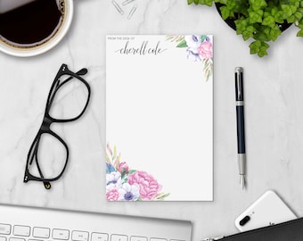 Bloc de notas personalizado de 5 x 8 pulgadas, bloc de notas personalizado, bloc de notas rayado, Anemone Affair