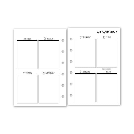 2024 Calendar FITS Louis Vuitton PM Small Agenda: Weekly Organizer+Filler  Pages+