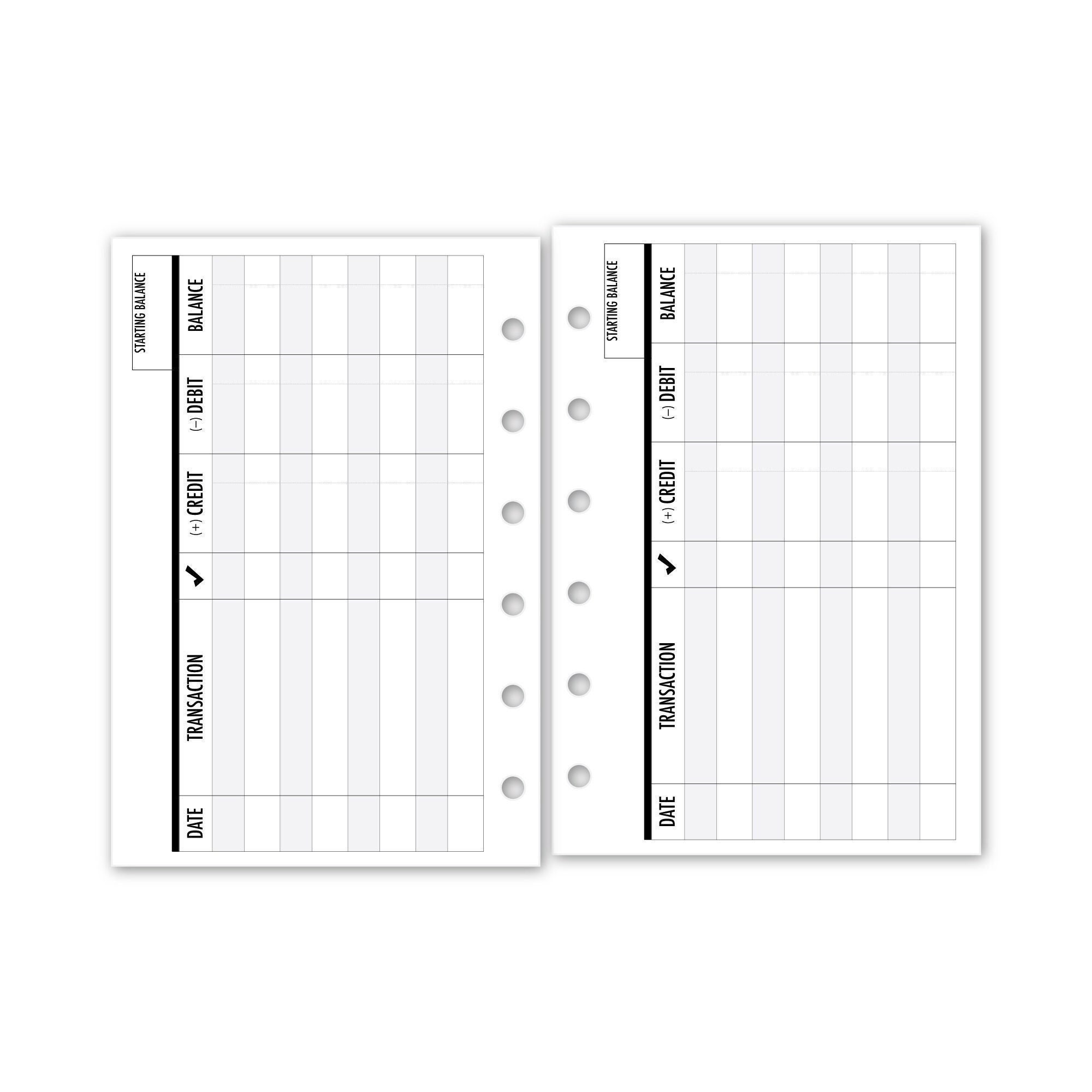  Pocket Menu Planner Planner Insert Refill, 3.2 x 4.7