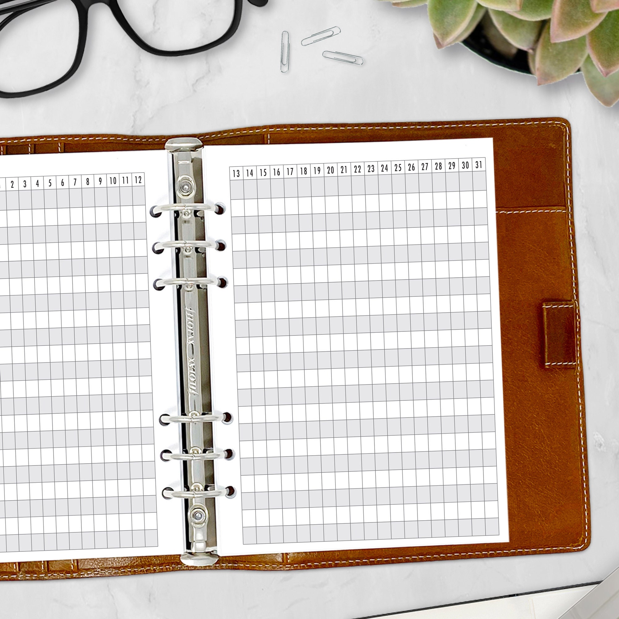 A5 Habit Tracker Planner Insert, Daily Goal Tracking Refill - Etsy