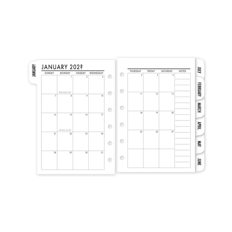 2026 2027 Pocket Calendar - Etsy