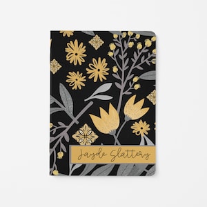 A5 Month on 2 Pages Calendar Traveler&#39;s Notebook Refill, Fits Covers that hold 5.83″ w by 8.27″ h, Monthly Layout - Citrus Noir