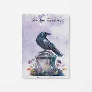 A5 Month on 2 Pages Calendar Traveler&#39;s Notebook Refill, Fits Covers that hold 5.83″ w by 8.27″ h, Monthly Layout - Nevermore