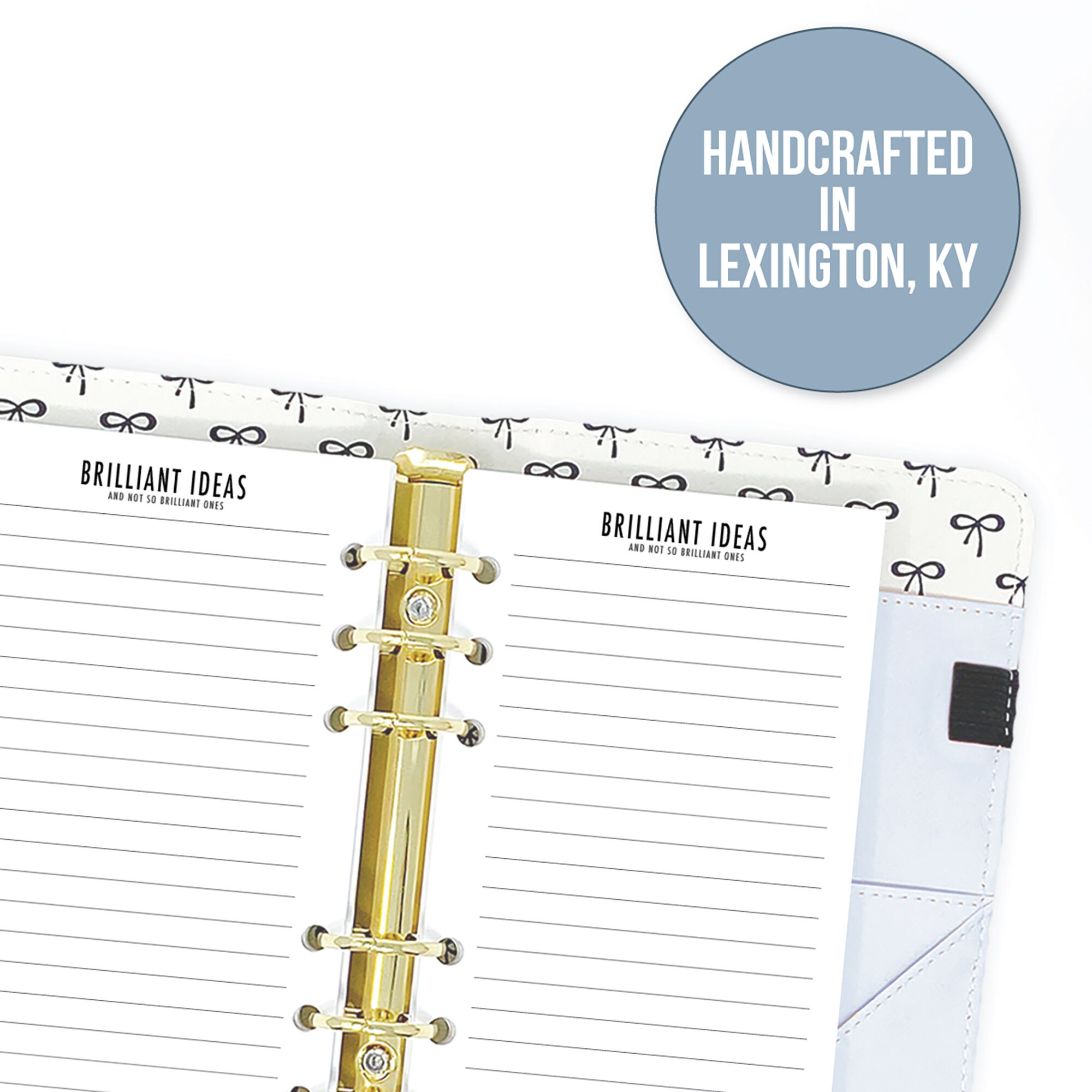 Personal Contacts Address Book Planner Insert Refill, 3.74 x 6.73 inches,  Pre-Punched for 6-Rings to Fit Filofax, LV MM, Kikki K and Other Binders,  30