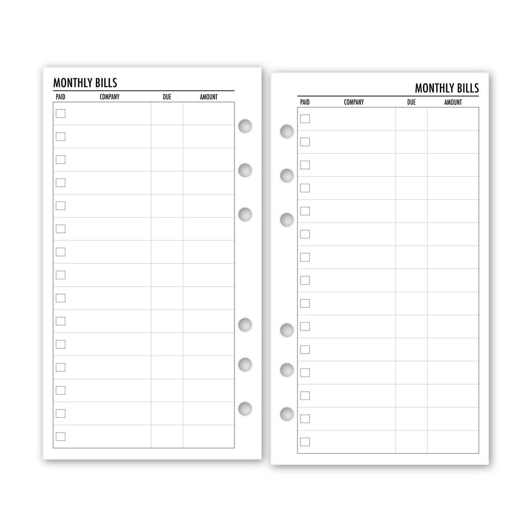 Personal Contacts Address Book Planner Insert Refill, 3.74 x  6.73 inches, Pre-Punched for 6-Rings to Fit Filofax, LV MM, Kikki K and  Other Binders, 30 Sheets Per Pack : Handmade Products
