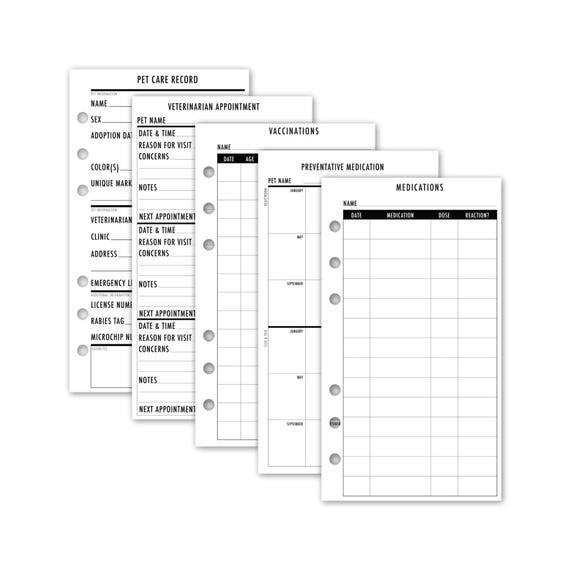 thumbnail image 2 of 6 Ring Binder Refill, A5 Planner Inserts, Monthly Planner Refill For Filofax, Harphia(A5 5.59 X 8.27'',Monthly): Binders & Binder Accessories 2 of 11