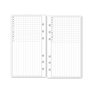 Personal Task Tracker Refill, 3.74" x 6.73", Goal Tracking Sheet, To Do List, Checklist Pages, Habit Tracker Insert, Task Management Planner