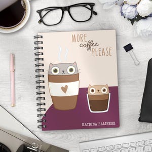 Agenda hebdomadaire complet, 7 x 9, horizontal, vertical, semaine sur 1 page, personnalisé, couleur de la couverture et de la languette au choix - Espurrreso vous-même