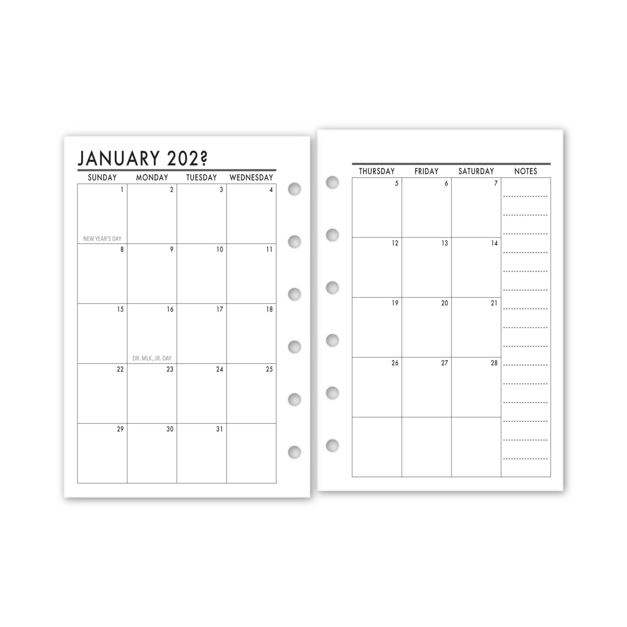 Pocket Agenda Inserts – Vantage Agendas