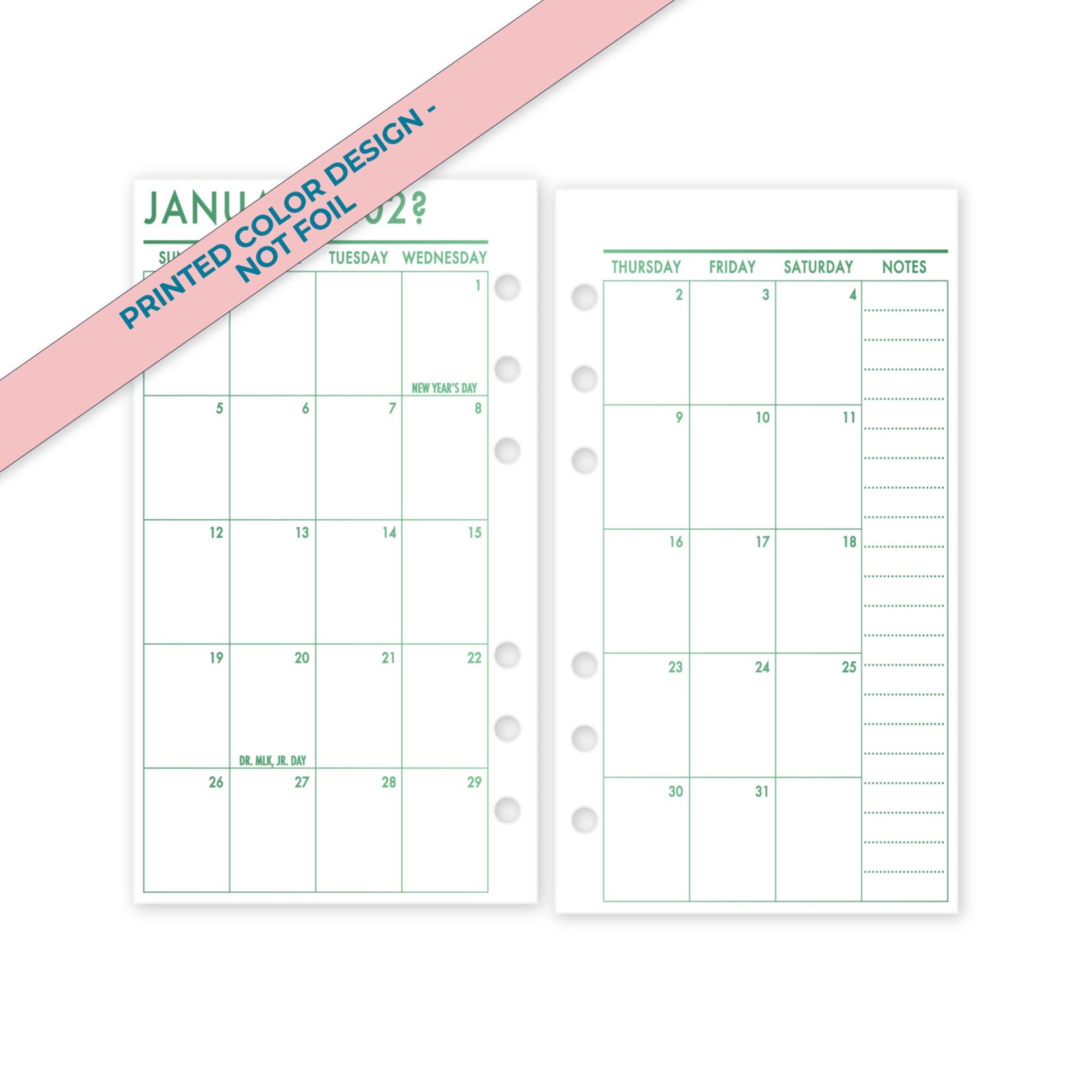 A6 Weekly Planner Refill 2026 - Etsy