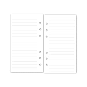 Personal Lined Refill, 3.74&quot; x 6.73&quot;, Wide or College Ruled, Classic Note Taking, Affirmation Journaling, Everyday Writing, Loose Leaf Paper