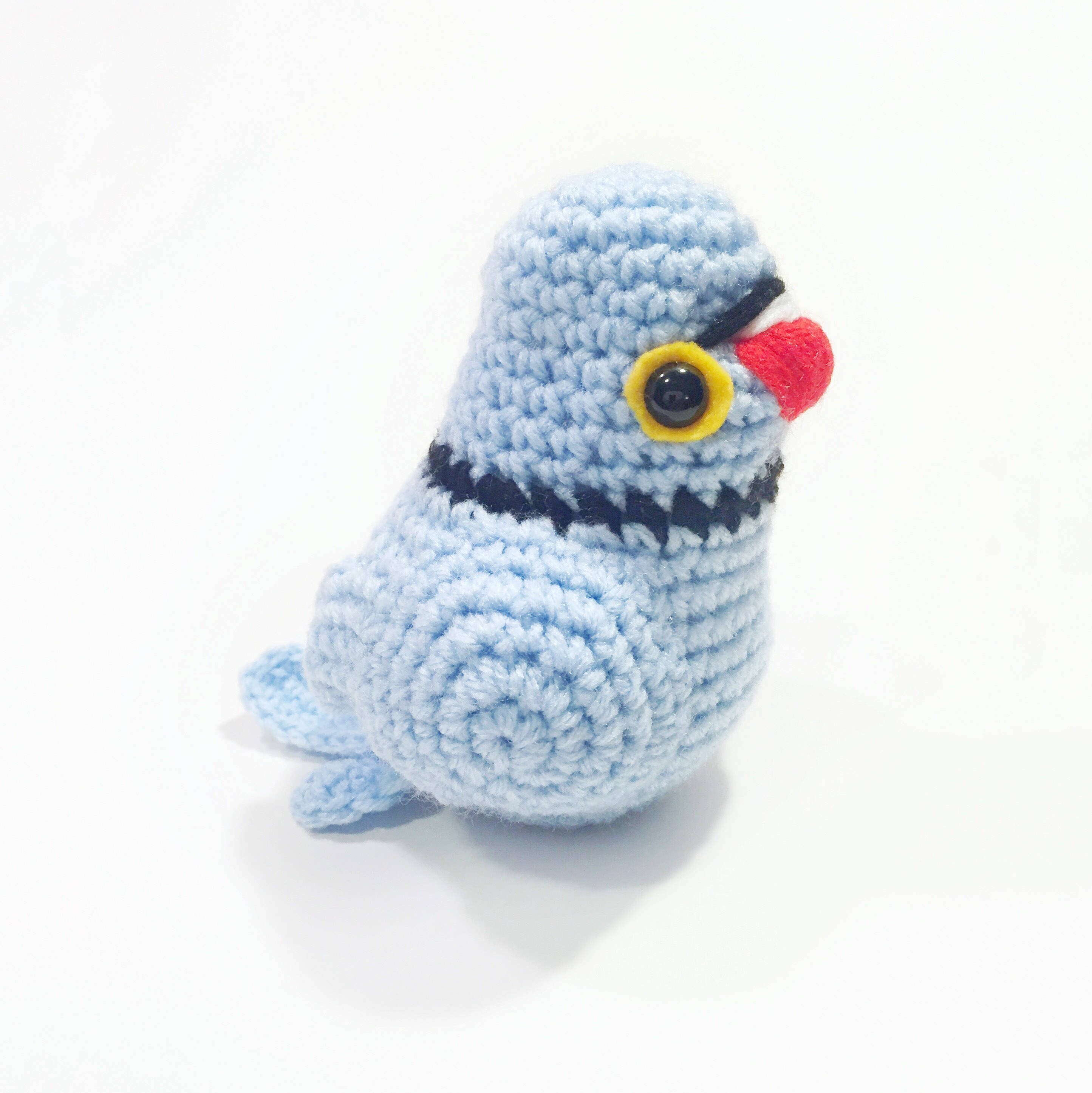 Blue Indian Ringneck Parakeet Parakeet Doll Crochet Etsy