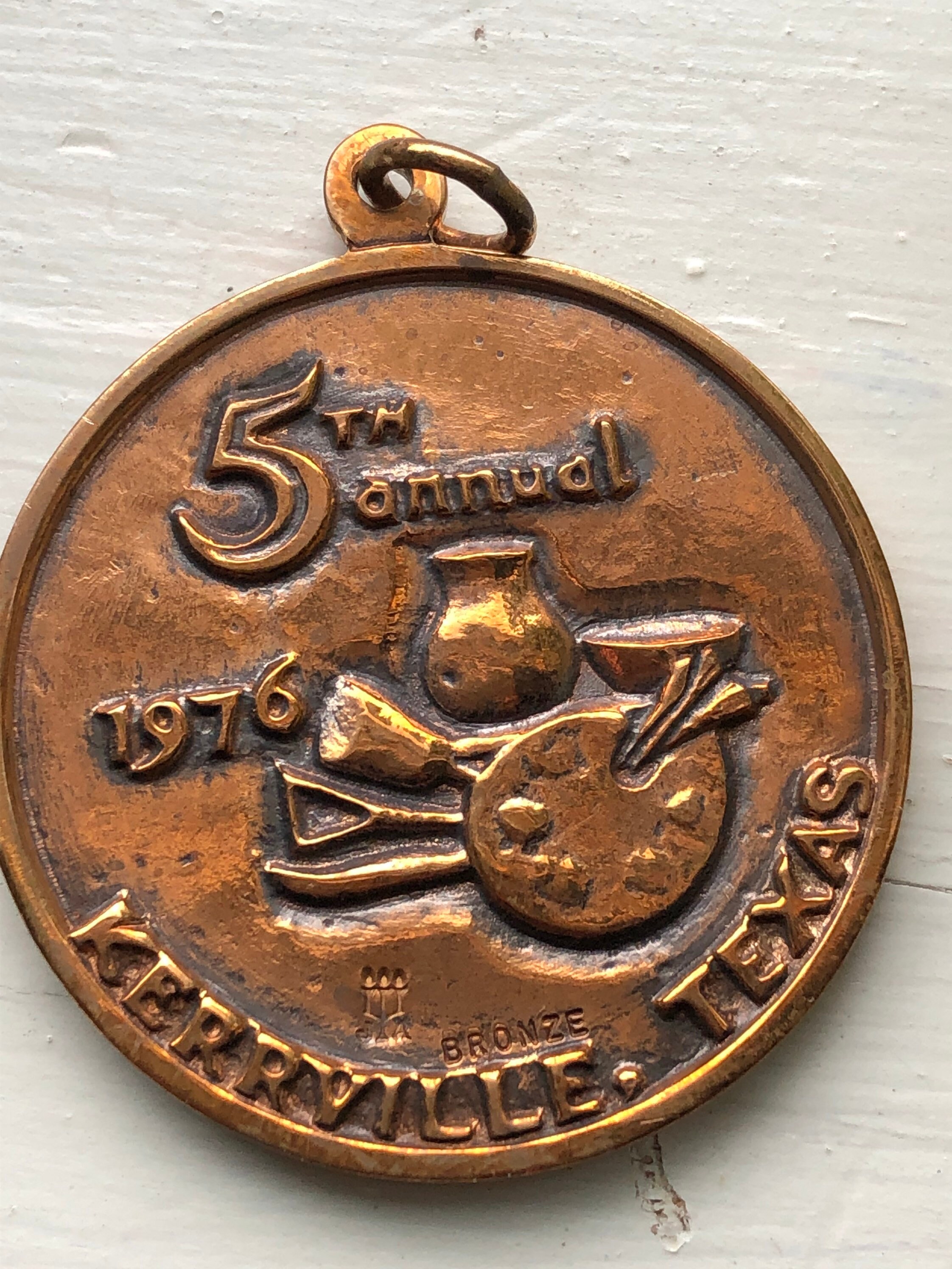 Vintage James Avery Large 1.5 inch Diameter Texas State Arts and Craft