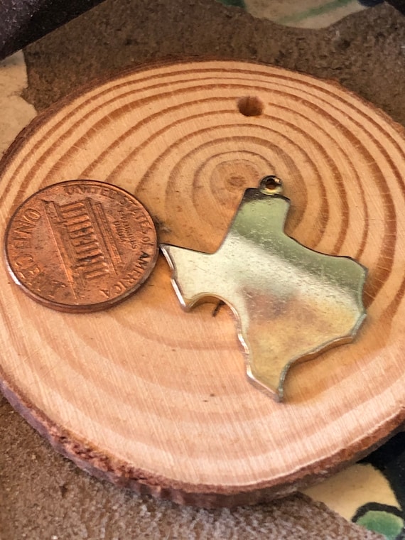 Vintage Coro Texas Charm for Charm Bracelet #vintagecorotexascharm #texassilverstatecharms