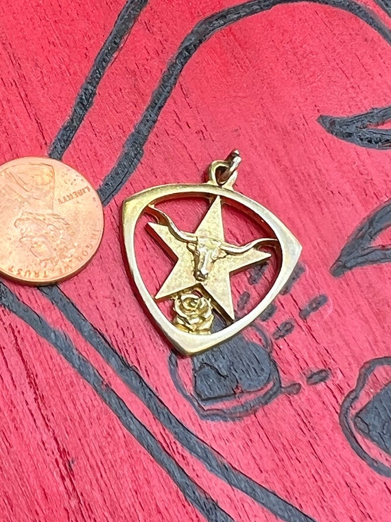 Dallas ATA 1975 10k Gold Over Sterling Pendant Charm #dallasATA #dallastexascharmforcharmbracelet