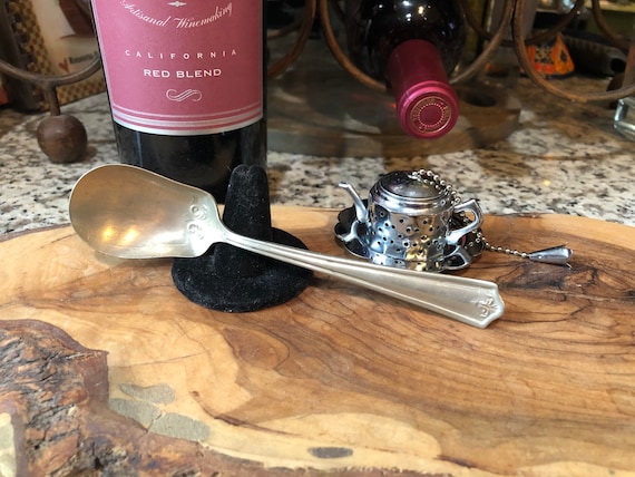 WM Rogers Nickel Silver Sugar Spoon #WMROGERSSILVERWARE #vintagesugarspoons #vintagenickelsilver