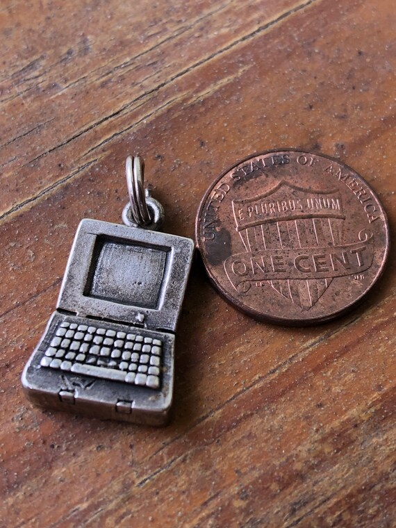 925 Silver Lap Top Charm Ready for Charm Bracelet #laptopcharmforcharmbracelet #925silvercharmsforcharmbracelets