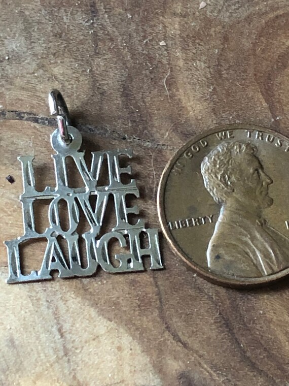 Sterling Silver Live Love Laugh Charm Ready for Charm Bracelet #livelovelaughcharm #charmsforcharmbracelets