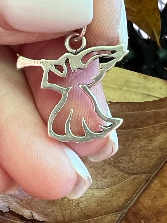 Sterling Silver Angel Charm Ready for Charm Bracelet #sterlingsilvercharmsforbracelet #thefirstnoel #christmasangels