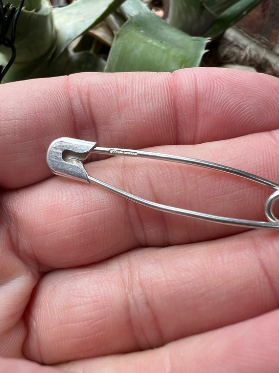 925 Silver Safety Pin Charm to Collect Charms for… - image 4