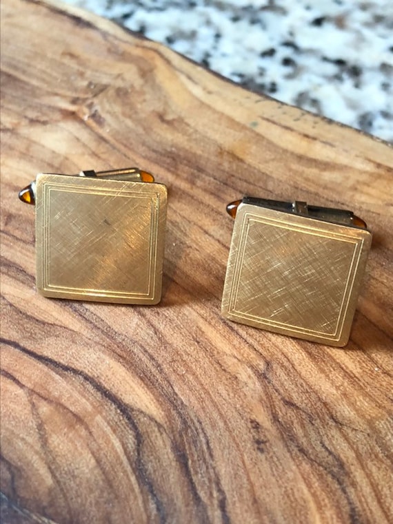 Kremetz 12kgf Vintage Cufflinks Stamped Kremetz #kremetzcufflinks #vintgegoldcufflinks #12KGcufflinks