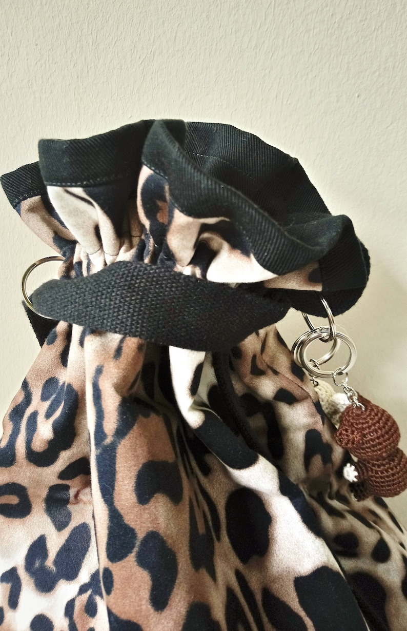 Sac l?�opard chic et tendance sac seau noir et l?�opard grand - Etsy France