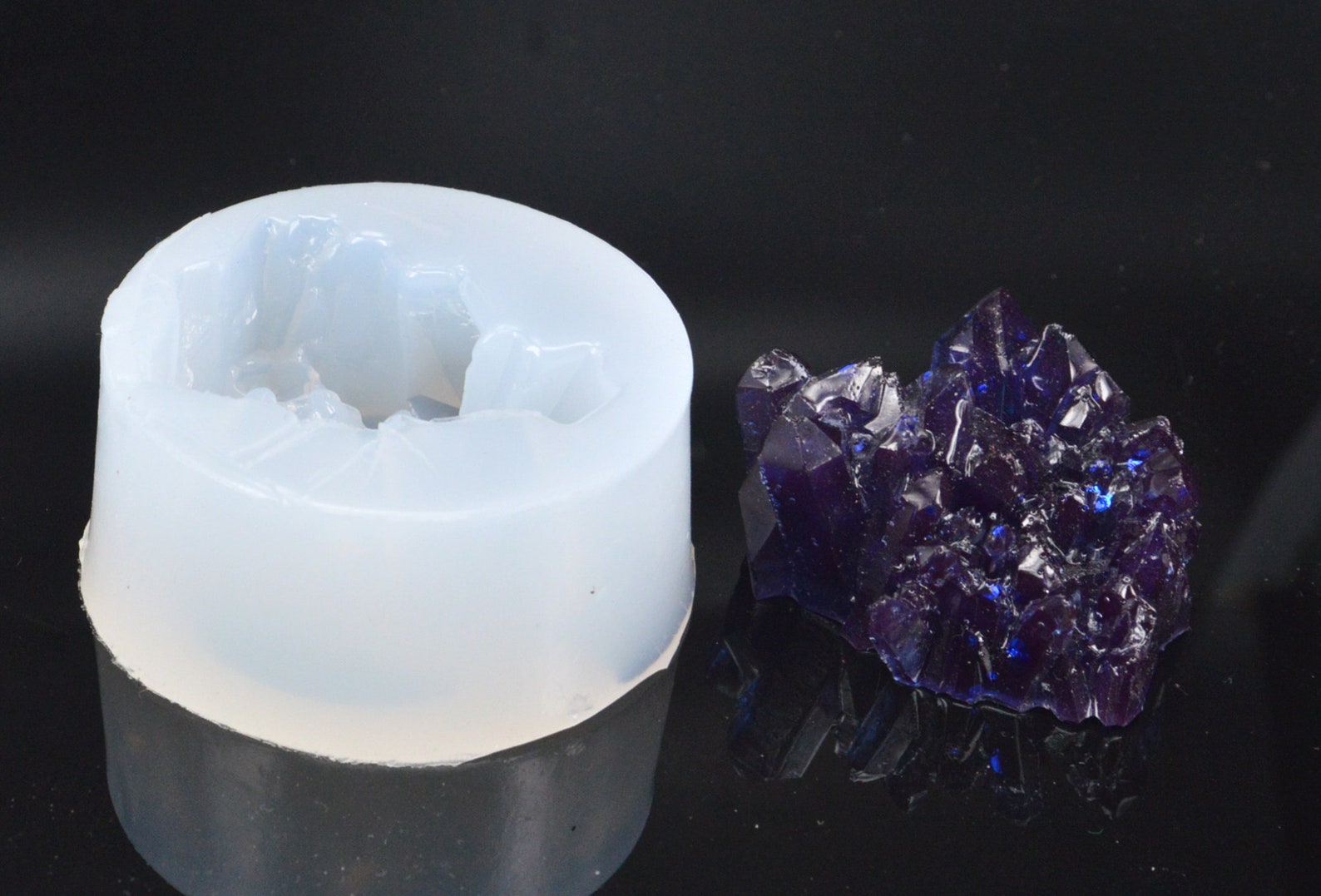 Crystal Cluster Resin Mold Raw Crystal Mold Quartz Mold Etsy