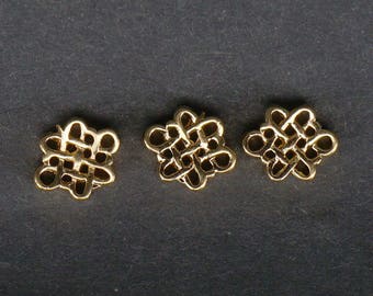 Gold Filled  Chinese Knot Spacer Bead ,Lucky Charm Spacer Beads