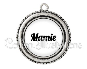 Cabochon 25mm 181BLA11 Grandma pendant