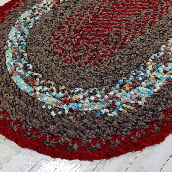 Wool Braided Rug Etsy