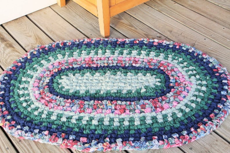 PDF Tutorial Oval Swedish Braid Rag Rug Aka Double Toothbrush Etsy
