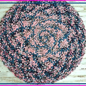 Braided Rug, PDF 8 Strand Braid-in Round Rag Rug Tutorial, DIY No Sew Braided Rag Rug Pattern image 4